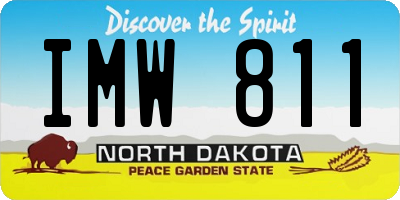 ND license plate IMW811