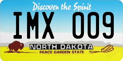 ND license plate IMX009