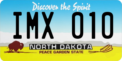 ND license plate IMX010