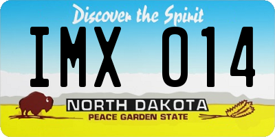 ND license plate IMX014