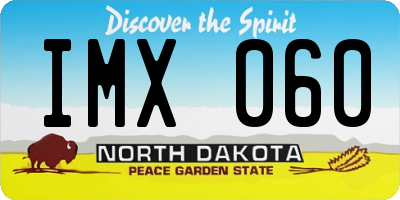ND license plate IMX060