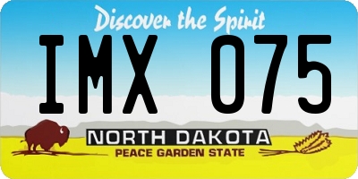 ND license plate IMX075