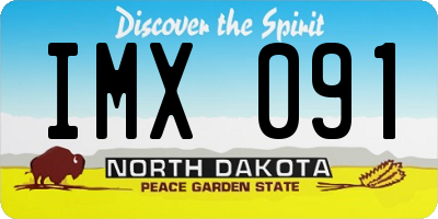 ND license plate IMX091