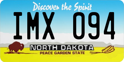 ND license plate IMX094