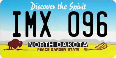 ND license plate IMX096