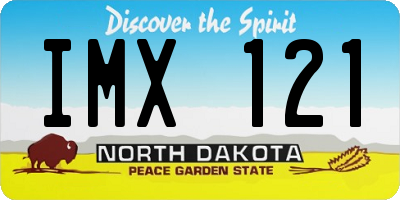 ND license plate IMX121