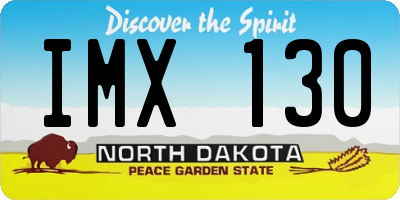 ND license plate IMX130