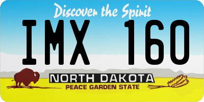 ND license plate IMX160