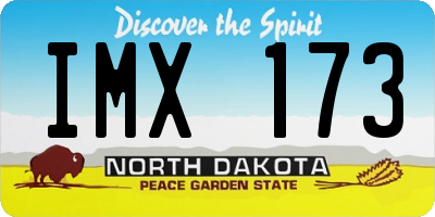 ND license plate IMX173