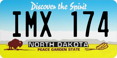 ND license plate IMX174