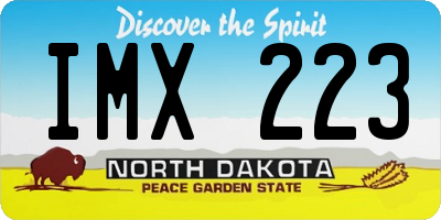 ND license plate IMX223