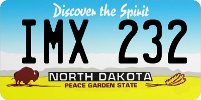ND license plate IMX232