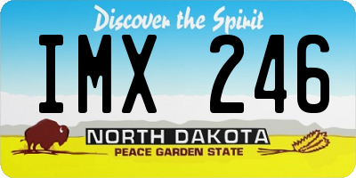 ND license plate IMX246