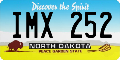 ND license plate IMX252