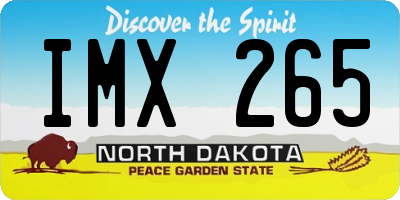 ND license plate IMX265