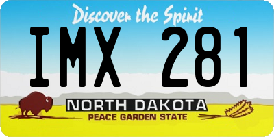 ND license plate IMX281