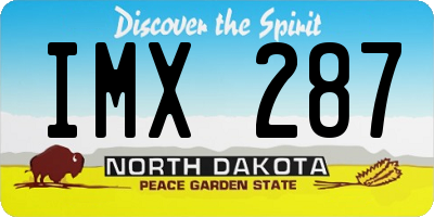 ND license plate IMX287