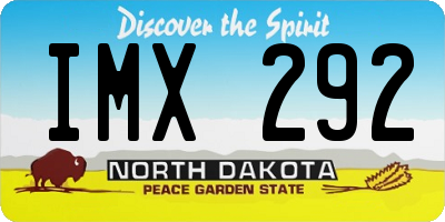 ND license plate IMX292