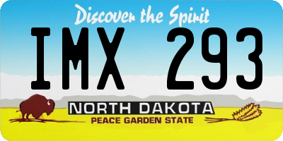 ND license plate IMX293