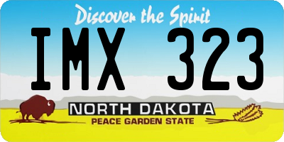ND license plate IMX323