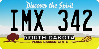 ND license plate IMX342