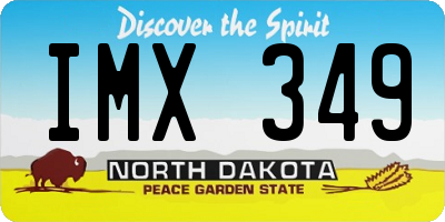 ND license plate IMX349