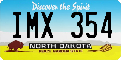ND license plate IMX354