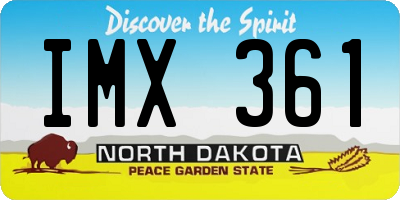ND license plate IMX361