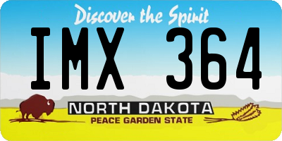 ND license plate IMX364