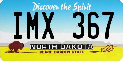 ND license plate IMX367