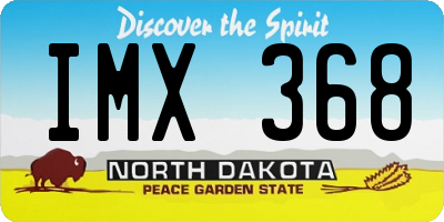 ND license plate IMX368