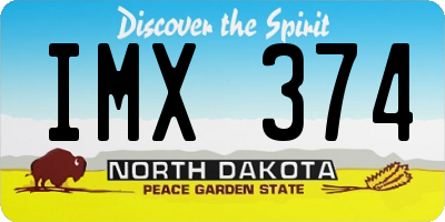 ND license plate IMX374
