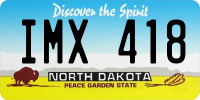 ND license plate IMX418