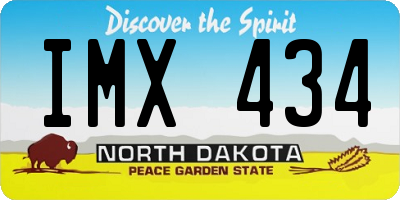 ND license plate IMX434