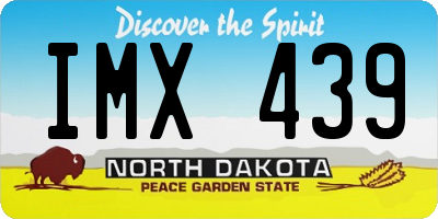ND license plate IMX439