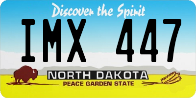 ND license plate IMX447