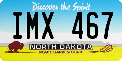 ND license plate IMX467