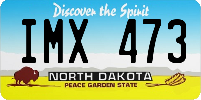 ND license plate IMX473