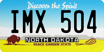 ND license plate IMX504