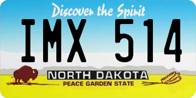 ND license plate IMX514