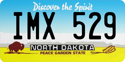 ND license plate IMX529