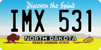 ND license plate IMX531