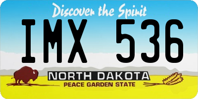 ND license plate IMX536