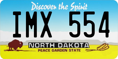 ND license plate IMX554