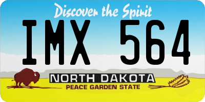 ND license plate IMX564