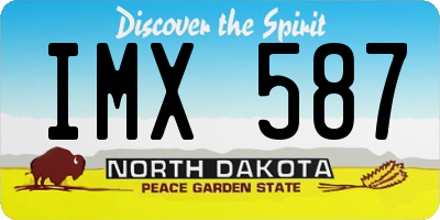 ND license plate IMX587