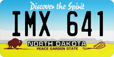ND license plate IMX641