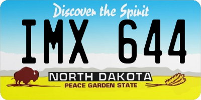 ND license plate IMX644