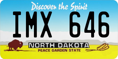 ND license plate IMX646