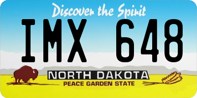 ND license plate IMX648